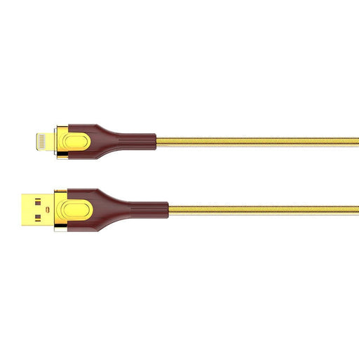 Кабел LDNIO LS681 USB към Lightning 1m 30W златист