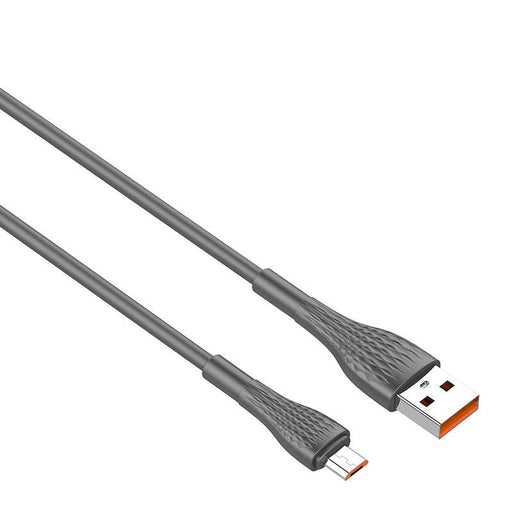 Кабел LDNIO LS672 USB към MicroUSB 2m 30W сив