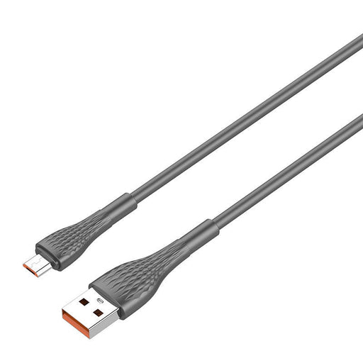 Кабел LDNIO LS671 USB към MicroUSB 1m 30W сив