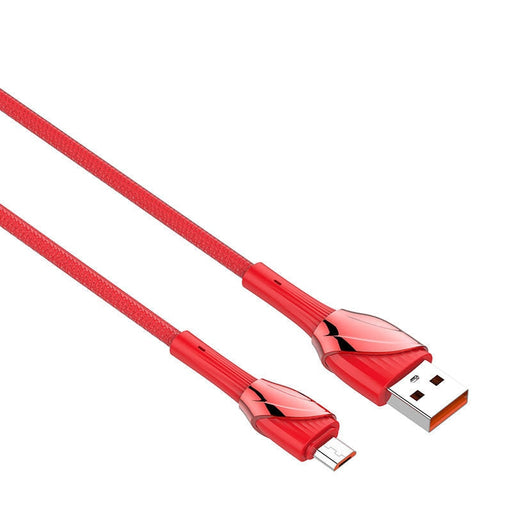 Кабел LDNIO LS662 USB към MicroUSB 2m 30W червен
