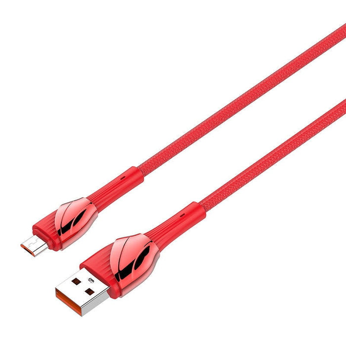 Кабел LDNIO LS662 USB към MicroUSB 2m 30W червен