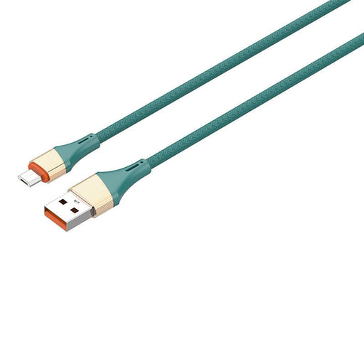 Кабел LDNIO LS632 USB към MicroUSB 2m 30W зелен