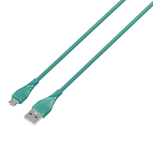Кабел LDNIO LS611 USB към MicroUSB 1m 30W зелен
