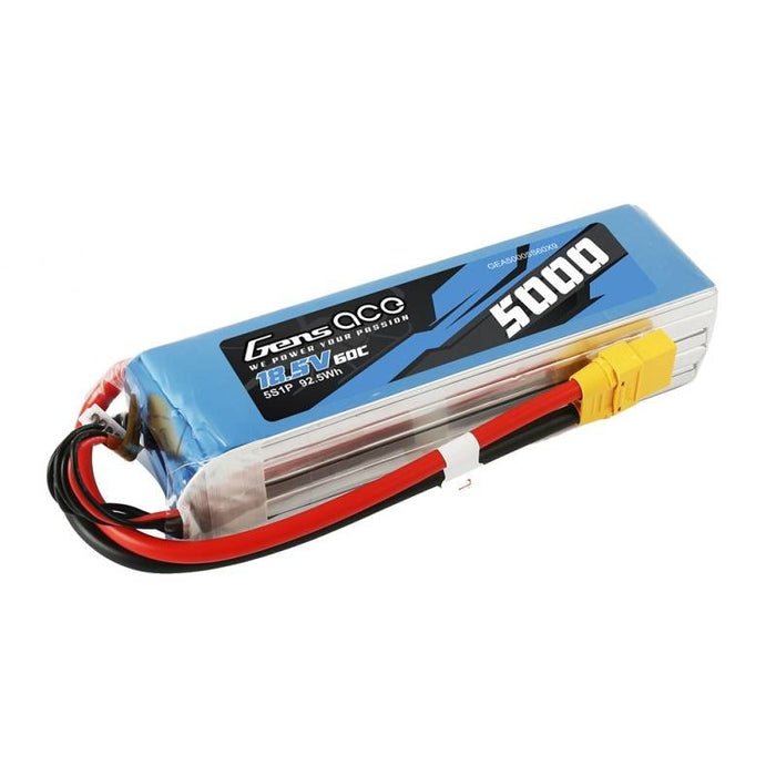 Батерия LiPo Gens Ace Bashing 5000mAh 18.5V 60C 5S1P - XT90
