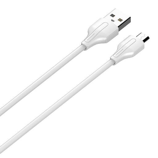 Кабел LDNIO LS540 USB към MicroUSB 2.4A 0.2m бял