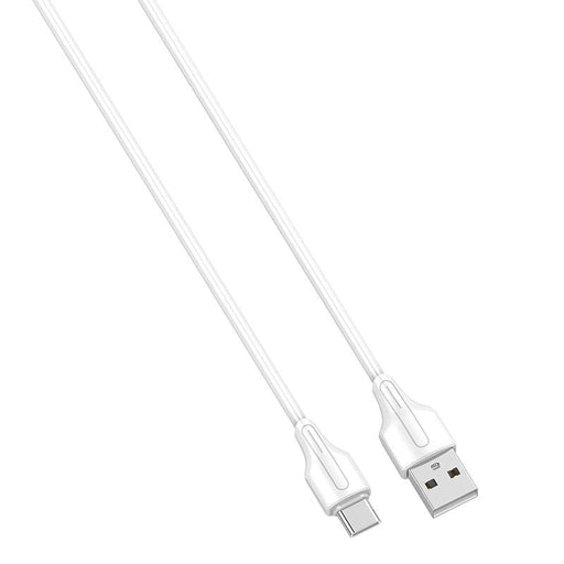 Кабел LDNIO LS540 USB към USB - C 2.4A 0.2m бял