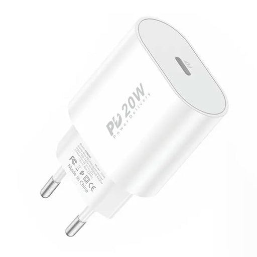 Адаптер Foneng EU39 20W бял