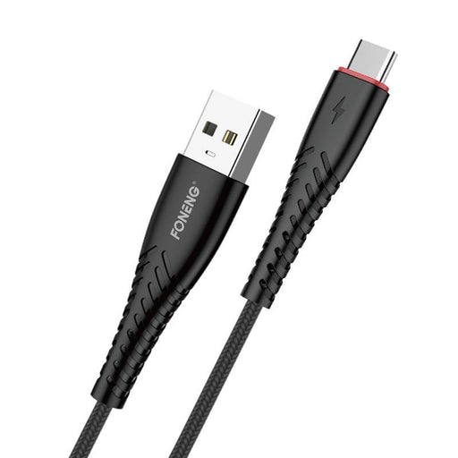 Кабел Foneng X15 USB към Type - C 1.2m черен