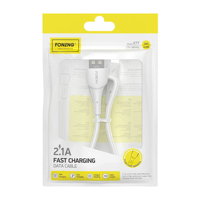 Кабел Foneng X77 USB към Lightning 2.1A 1m