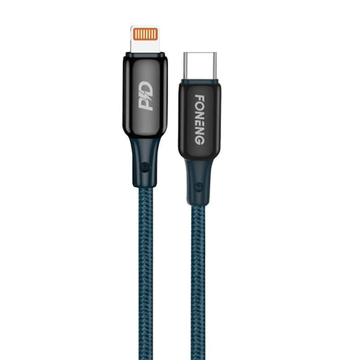 Кабел Foneng X87,USB - C към Lightning 30W 1.2m син