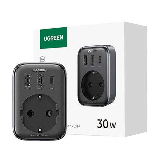 Контакт UGREEN 90613 30W 2x USB 1x USB - C AC EU