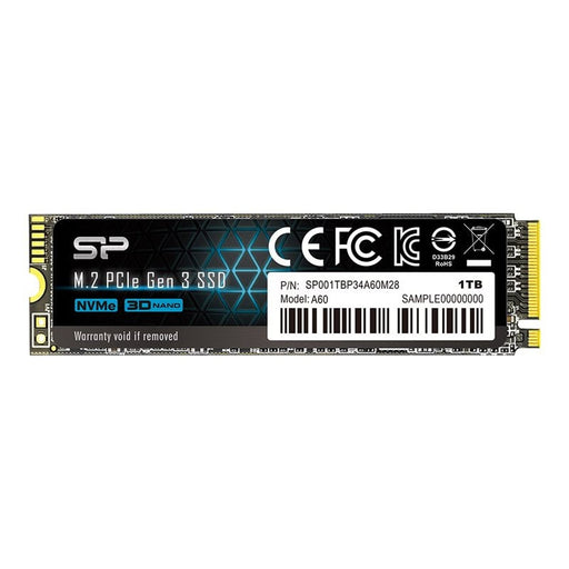 Вътрешен SSD SILICON POWER P34A60 1TB M.2 PCIe Gen3