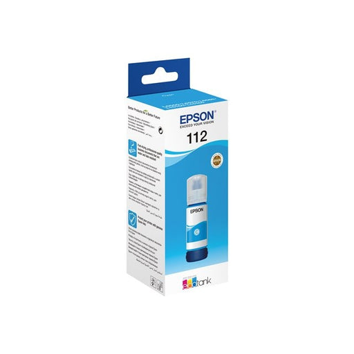 Бутилка с мастило EPSON 112 EcoTank Pigment Cyan