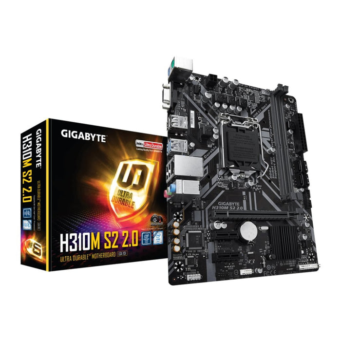 GIGABYTE H310M S2 2.0 LGA 1151 DDR4 4xSATA mATX MB