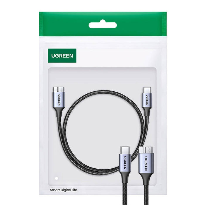 Кабел UGREEN 15233 USB - C към MicroUSB 2m space gray