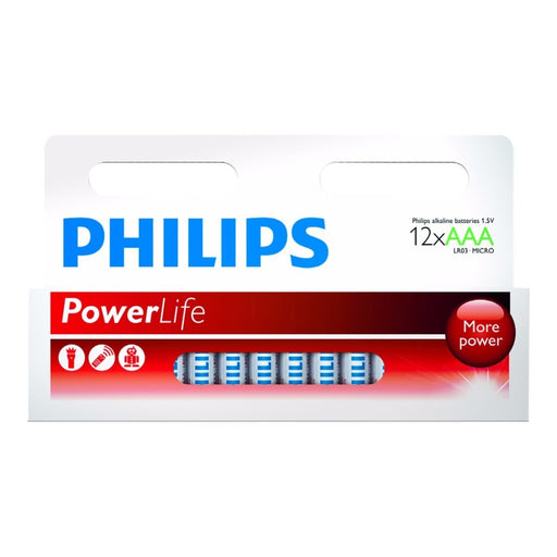 Philips Power Alkaline LR03 AAA 12бр