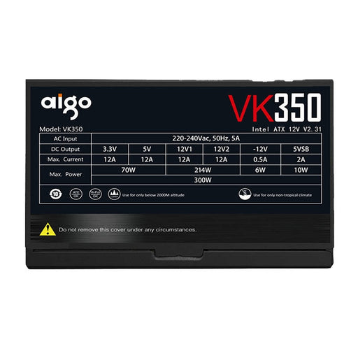 Захранване за компютър Aigo VK350 350W черно