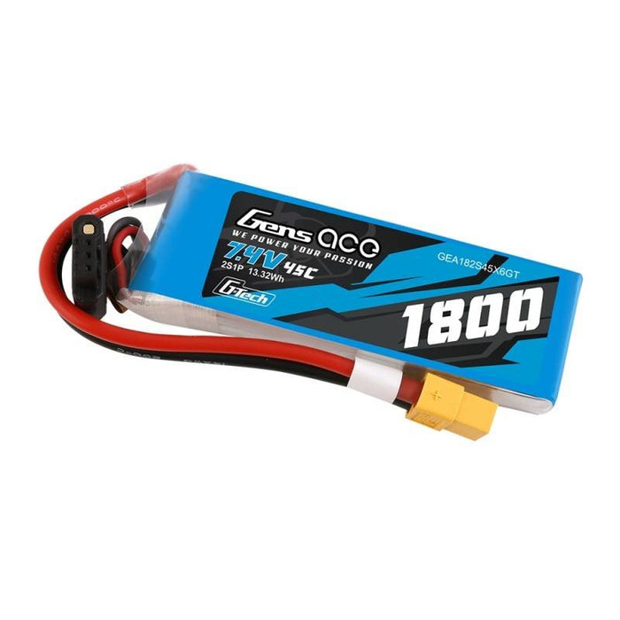 Батерия GensAce G - Tech LiPo 1800mAh 7.4V 45C 2S1P XT60