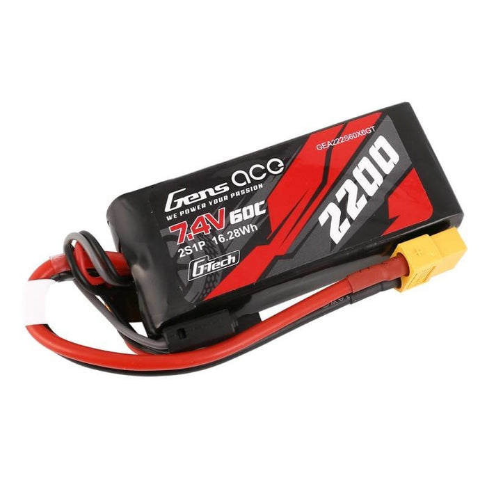 Батерия GensAce G - Tech LiPo 2200mAh 7.4V 60C 2S1P XT60