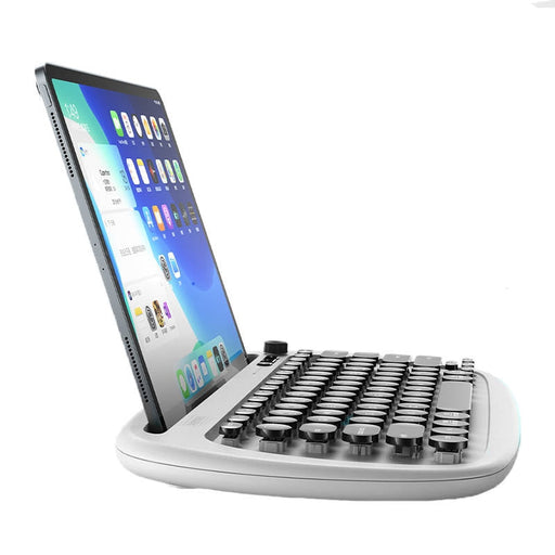 Безжична клавиатура Remax JP - 01 Bluetooth 2.4 GHz бяла