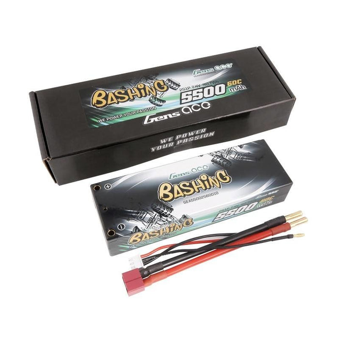 Батерия Lipo Gens ace 5500mAh 2S 7.4V 60C HardCase