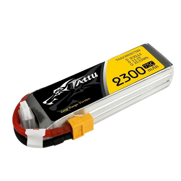 Батерия TATTU 2300mAh 11.1V 75C 3S1P Lipo с XT60