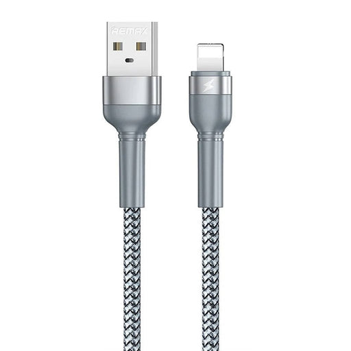 Кабел Remax Jany Alloy USB към Lightning 1m 2.4A сребрист