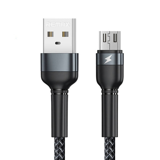 Кабел Remax Jany Alloy USB към MicroUSB 1m 2.4A черен