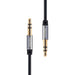 AUX кабел Remax RL - L100 3.5mm мини жак 1m черен