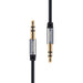 AUX кабел Remax RL - L200 3.5mm мини жак 2m черен