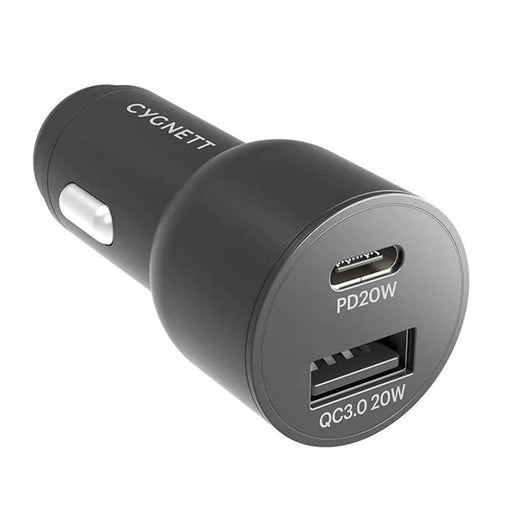 Зарядно за кола Cygnett USB USB - C 20W черно