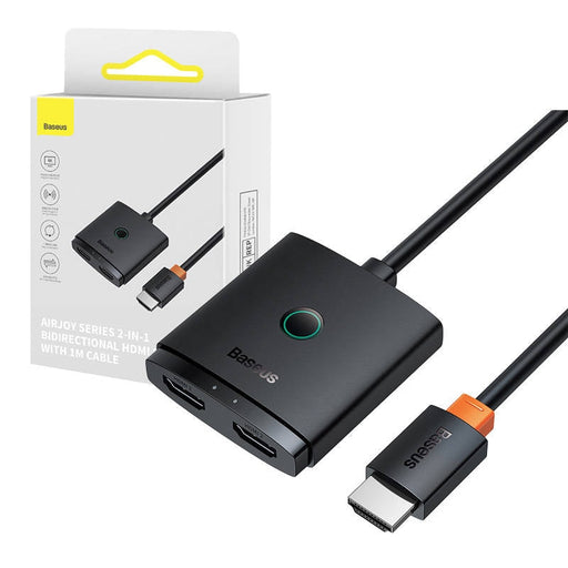 HDMI превключвател Baseus с 1m кабел черен