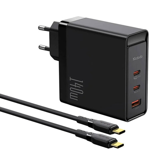Адаптер Mcdodo CH - 2913 GaN 140W 2x USB - C USB - A черен