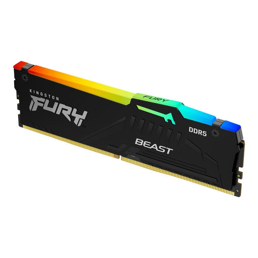 Памет KINGSTON 16GB 5600MHz DDR5 CL40 DIMM FURY Beast RGB