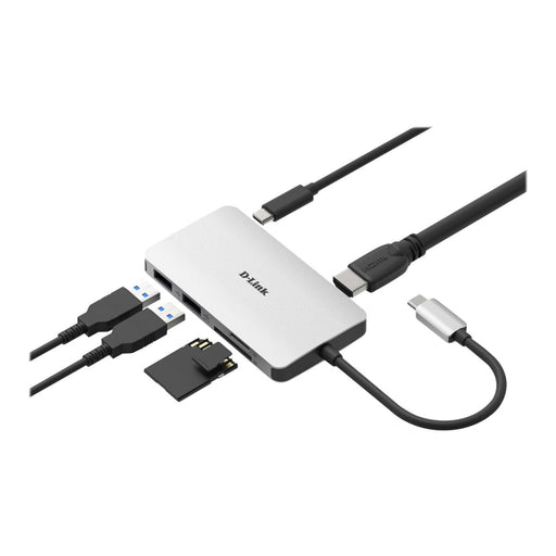 Хъб D - LINK USB - C 6 - port USB 3.0 hub with HDMI and