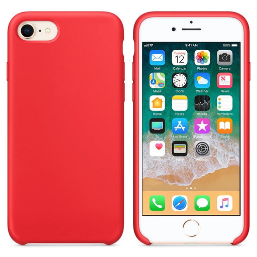 Калъф за телефон Silicone Flexible Rubber iPhone 7/ 8 червен