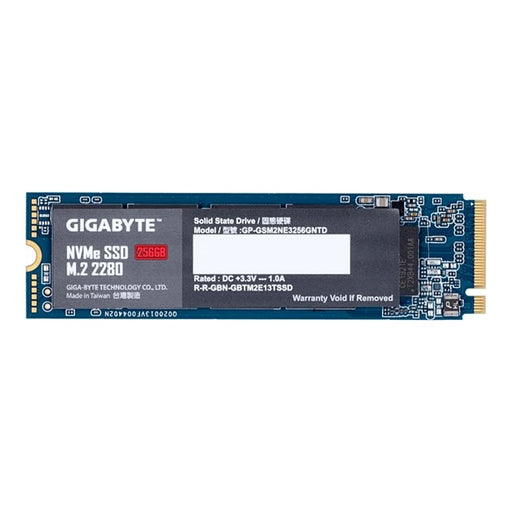 GIGABYTE 256GB NVMe SSD