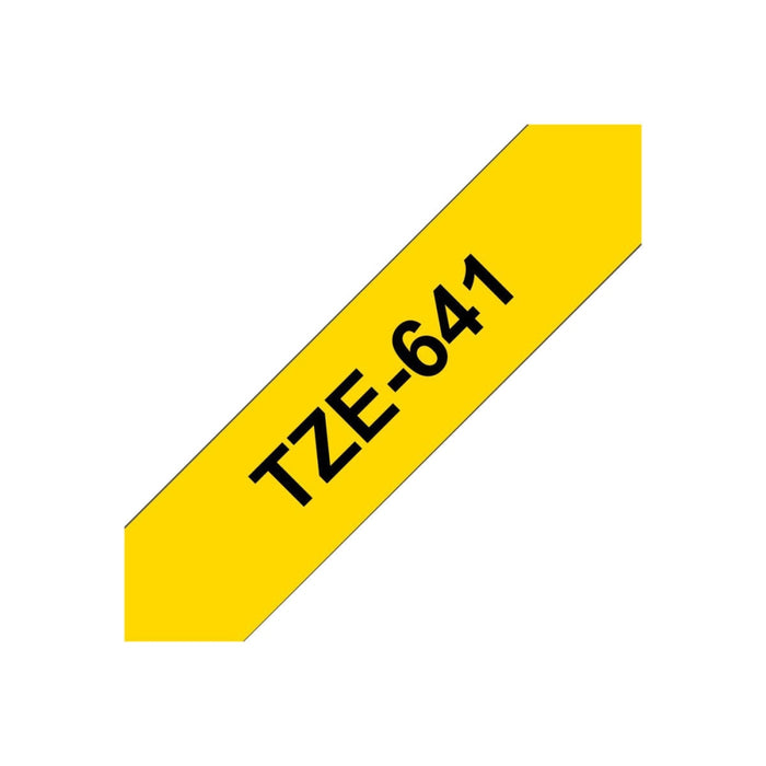 Лента BROTHER P - Touch TZE - 641 черно на жълто 18mm