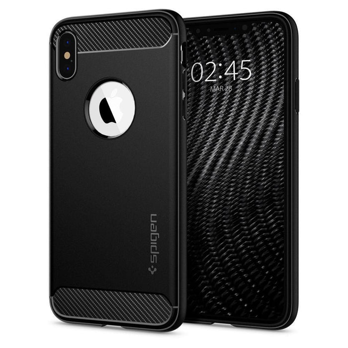 Spigen Rugged Armor Iphone X/Xs Matte Black Черен