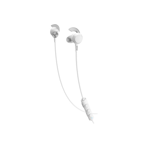 PHILIPS слушалки с микрофон UpBeat Bluetooth 8.2мм бели