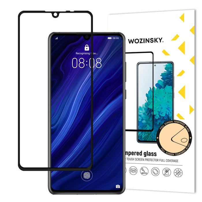 Протектор Wozinsky Full Glue за Huawei P30 черен