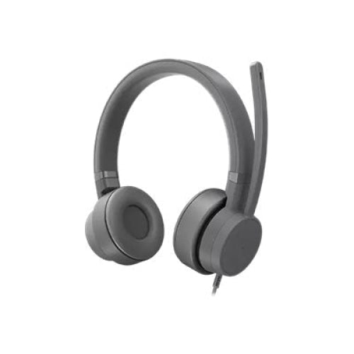 Слушалки LENOVO Go ANC USB - C 107 dB + / - 3dB 40mm 2m сиви