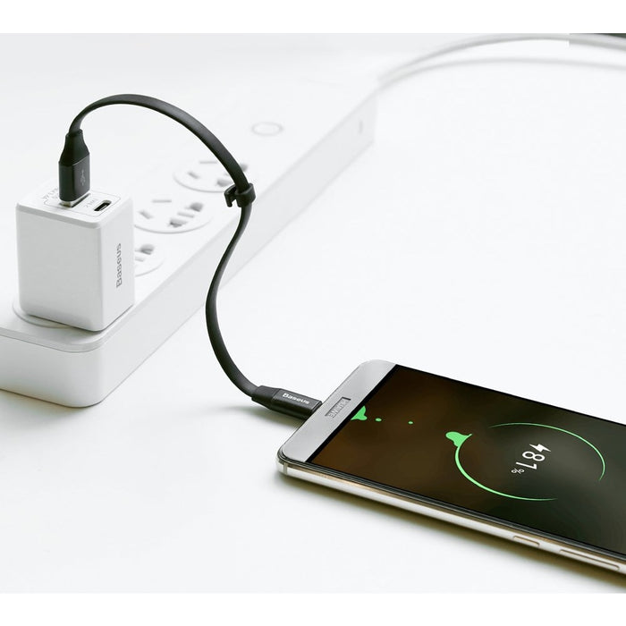 Кабел Baseus Nimble USB към USB - C 2A 0.23m Черен