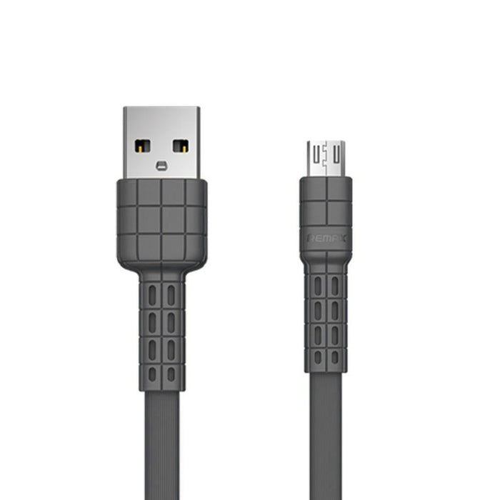 Кабел за зареждане USB към Micro-USB Remax Armor Series, 5V, 2.4A, Черен