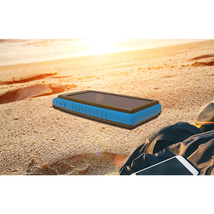 Преносима батерия BigBlue BET111 15000mAh, соларно зареждане, IPX4, 2 USB порта