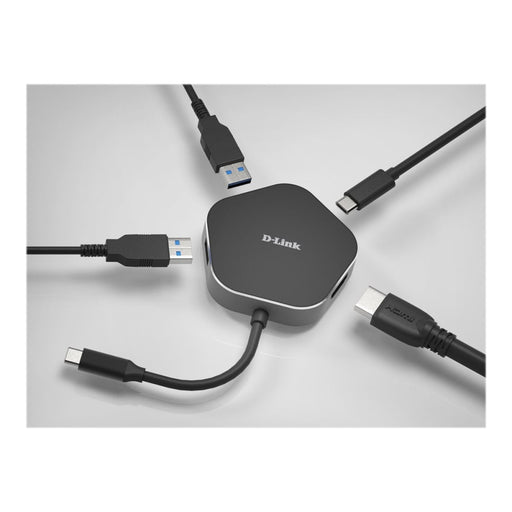 Хъб D - LINK USB - C 4 - port USB 3.0 hub with HDMI and
