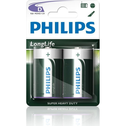 Philips Longlife батерия R20 (D) 2бр.