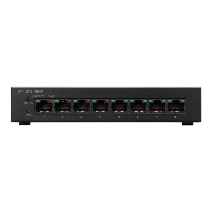 Комутатор Cisco SF110D - 08 8 - Port 10/100 Desktop Switch