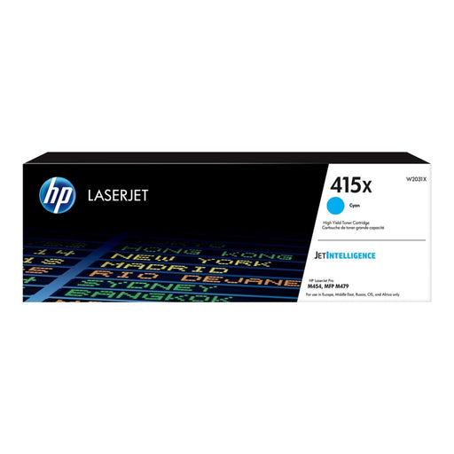 Consumable HP 415X High Yield Cyan Original LaserJet Toner