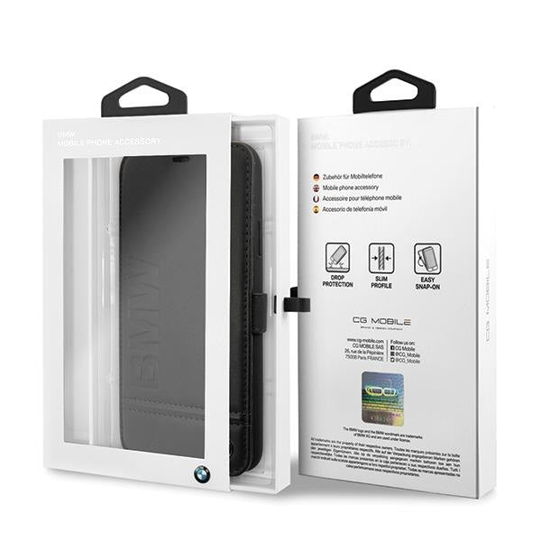 Тефтер BMW Logo Impring Book iPhone 11 Pro Max, Черен